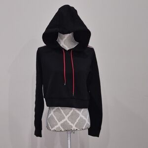 Forever 21 Black Hoodie with Red Accents